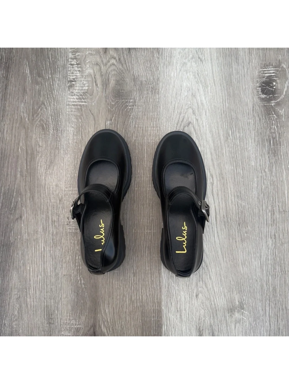 Lulus Black Rawley Black Mary Janes New size 6